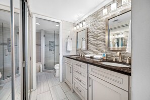 Master Bathroom with double sink vanity