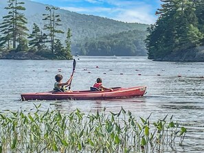 Kayaking on the lake