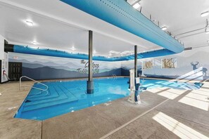Swim all year long at the indoor pool up at the neighborhood clubhouse!