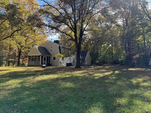Back yard of house.