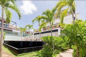 Garden and pool area.