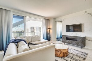 Living Room | Smart TV | Queen Sleeper Sofa