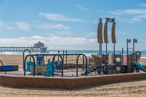 Playground across the street on beach 