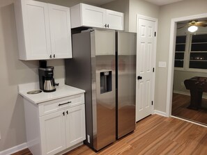 Keurig coffee maker and and new refrigerator