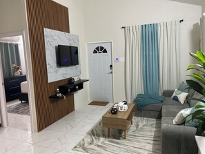 Relax and watch a movie whether on cable or Firetv your choice.