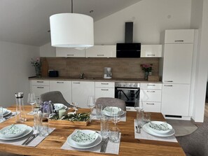Ferienwohnung am Schloss-Wohnküche