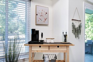 Coffee bar included 