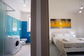 Camera da letto matrimoniale climatizzata e adiacente al bagno