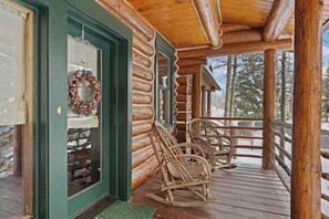 Additional rocking chairs on the front porch.