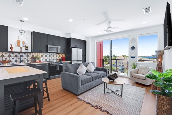Enjoy the breezy, open layout of this home’s main living spaces