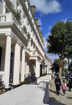 The property is located on a stunning historic,  grade 2 listed street