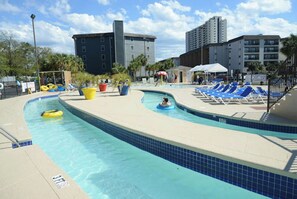 Float around the lazy river on a lazy afternoon.