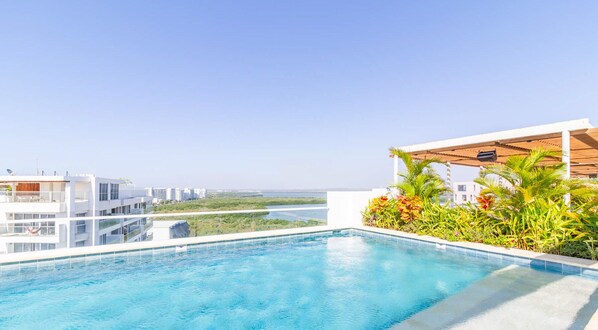 Rooftop pool