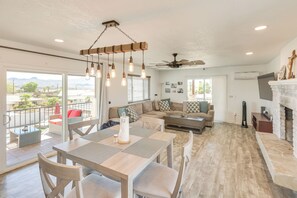 Living/Dining Room | 2-Story Home | Open Floor Plan | Mini-Split A/C & Heating
