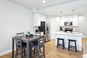 Dining Table with Seating for 4 and Barstools for 2