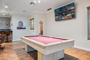 Pool table.