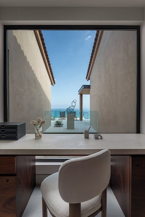 Bright, clean bathrooms with coastal finishes