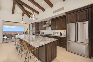 Fully equipped kitchen with everything you need to cook your own meals