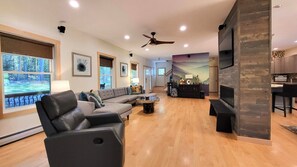 Living Room with gas fireplace
