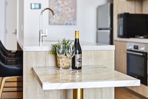 The elegant dining area