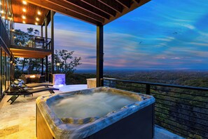 Hot tub with a view!