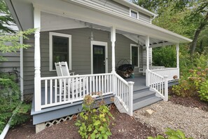 Relax in a rocking chair on the front porch