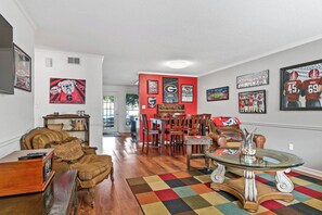 Living, dining, and kitchen