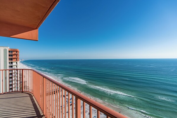 Breathtaking panoramic ocean views from the balcony