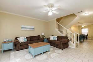 Curl up & enjoy a movie night at home in the living room