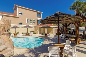 Lounge the day away or make a splash in the sparkling communal pool!