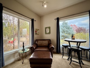 Cozy reading nook with ample natural light and gorgeous views!