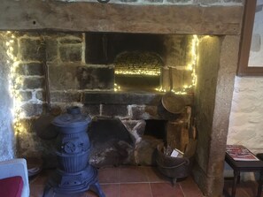 Bread oven and fire