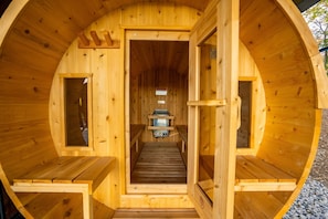 Imagine enjoying your own private sauna!