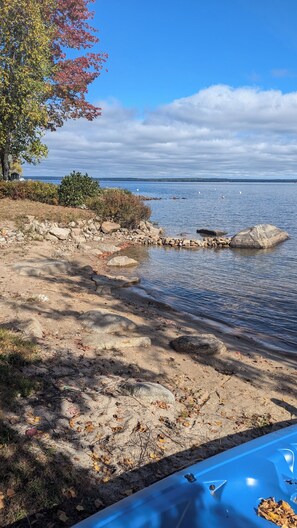 Beach is a 3 minute walk away.  