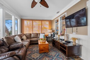 The entertainment setup is designed to provide hours of enjoyment for guests of all ages.