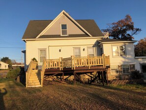 Exterior view showing deck