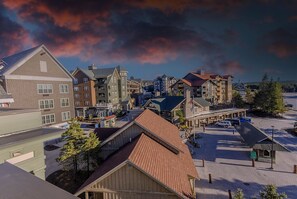 You'll have great views of The Village and the mountains.