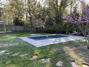Take a dip in the beautiful in-ground pool