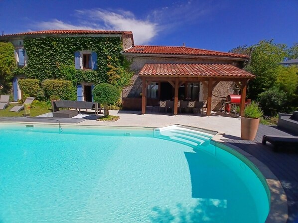 Pool and covered terrace