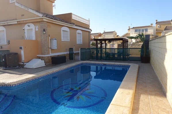Closed in pool area