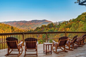 The expansive deck and stunning views make the perfect spot to relax or the perfect back drop for family or wedding photos.