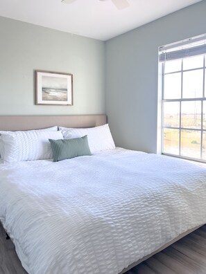 Secondary bedroom with brand new king sized bed