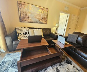 Living Room with work space
