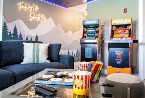 Step into the gameroom for family friendly fun!