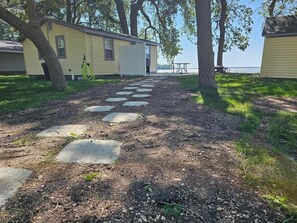 Walking path to the cabin