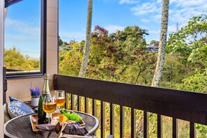 Private lanai with sunset views