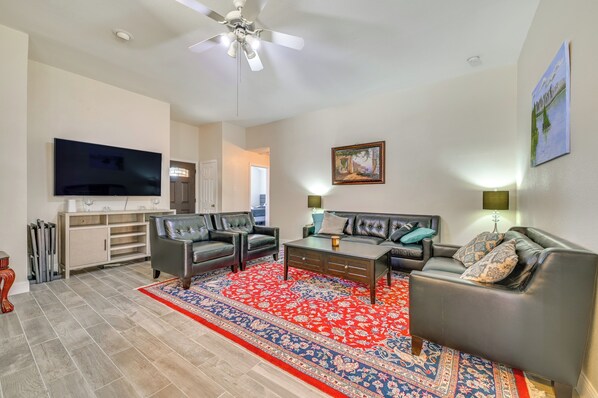 McKinney Vacation Rental | 2BR | 1BA | 2,000 Sq Ft | Small Step for Entry