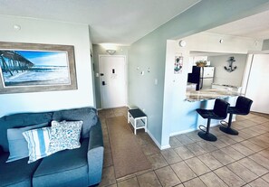 Hallway leading into living room