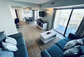 Cable tv, board games, card games in living room