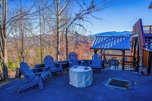 Fire pit relaxing area